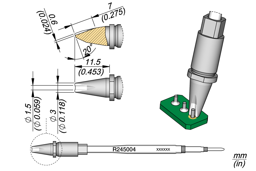 R245004 - Cartridge Pin-Connector Ø1.5